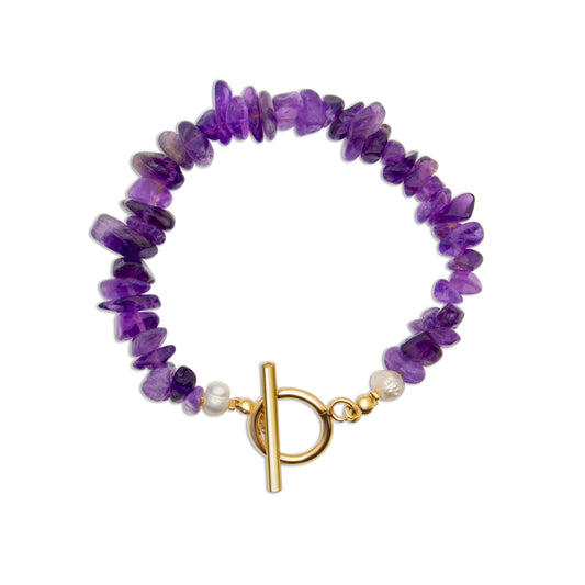Edelsteen armband - Amethist