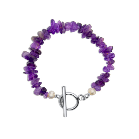 Edelsteen armband - Amethist