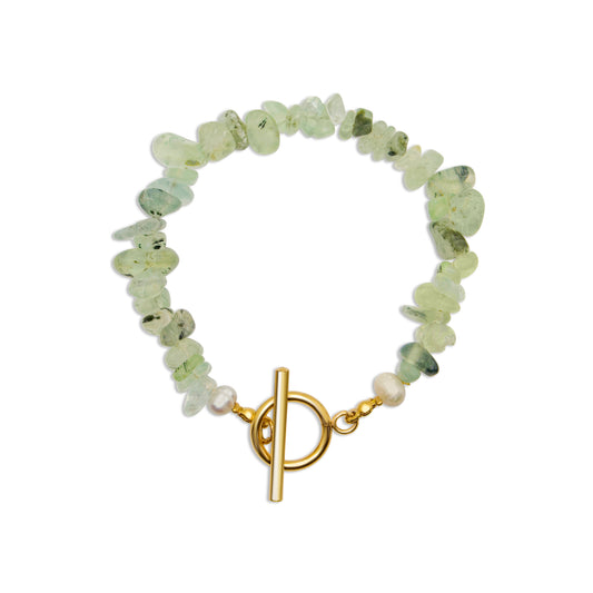 Edelsteen armband - Prehniet