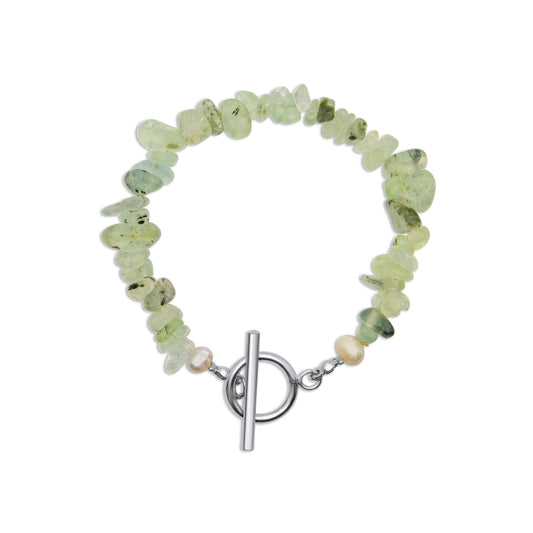 Edelsteen armband - Prehniet