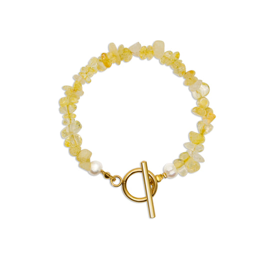 Edelsteen armband - Citrien