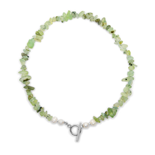 Edelsteen ketting - Prehniet