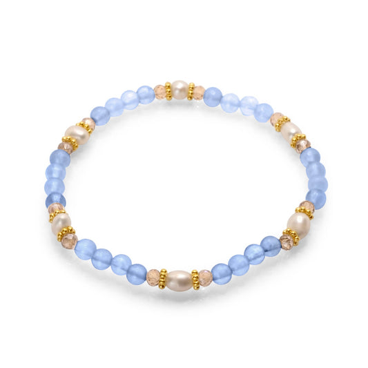 Edelsteen armband - Aquamarijn