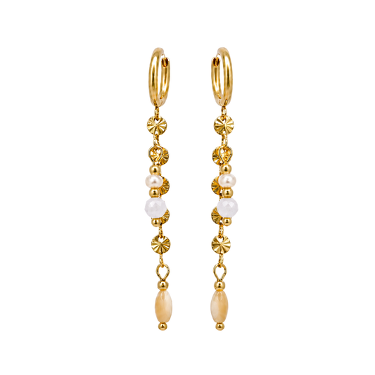 Sunshine oorbellen - Maansteen