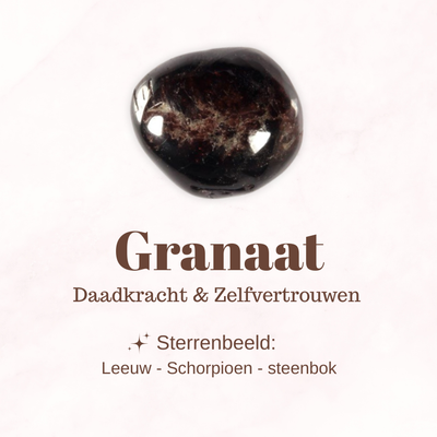 Edelsteen - Granaat - Daadkracht