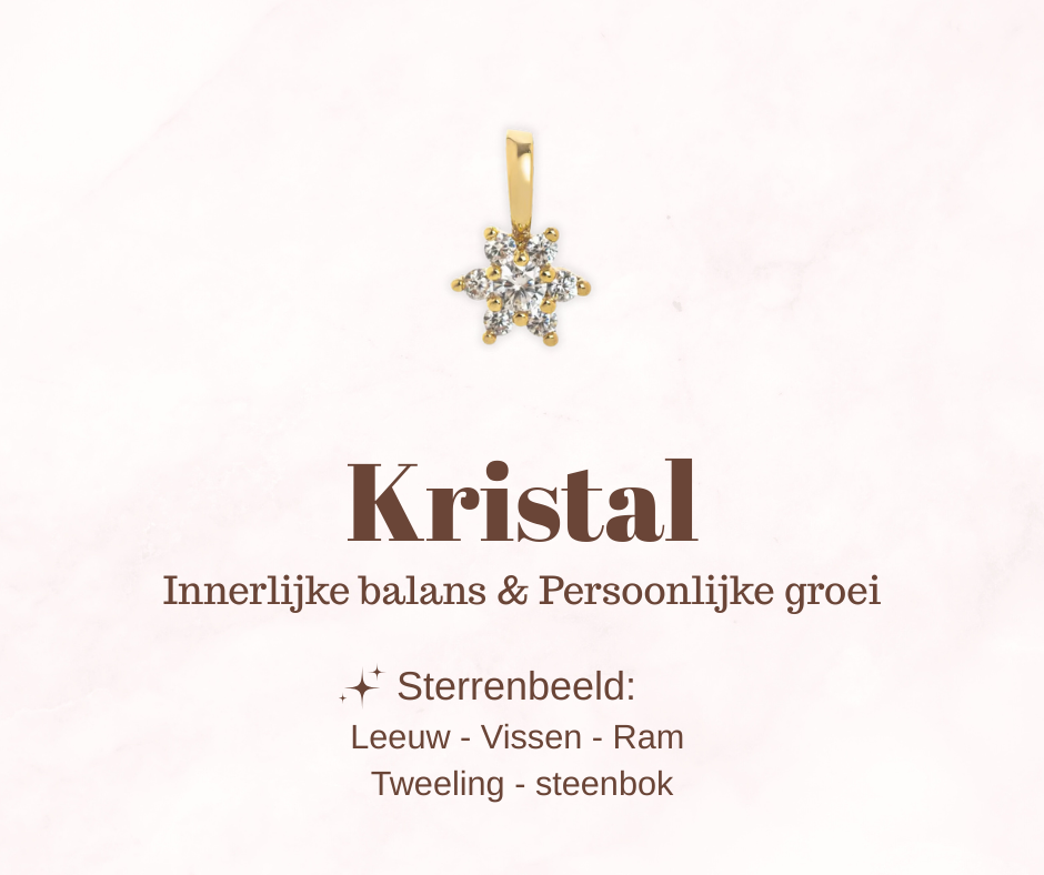 Geboortesteen bloem - Kristal - Innerlijke balans