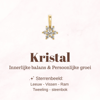 Geboortesteen bloem - Kristal - Innerlijke balans
