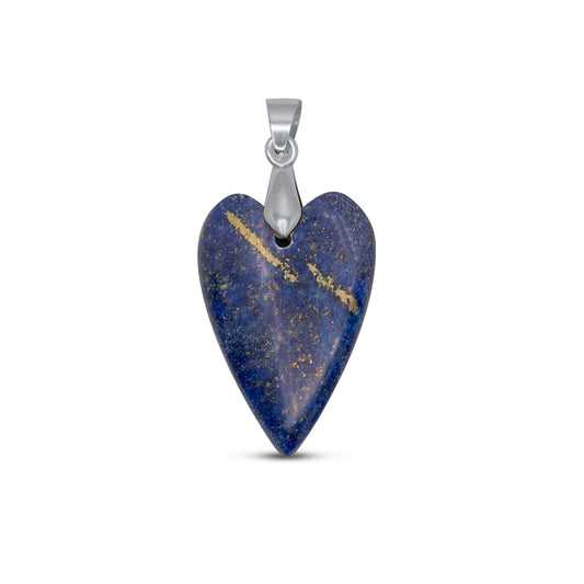 Edelsteen hanger - Hart - Lapiz Lazuli