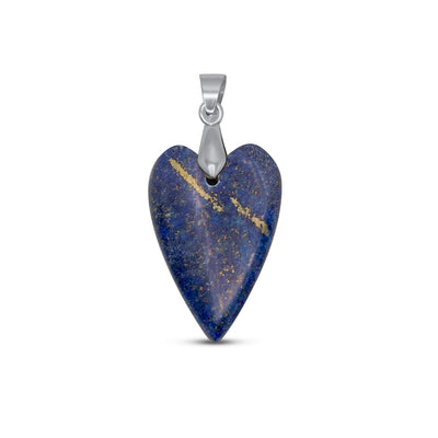 Edelsteen hanger - Hart - Lapiz Lazuli