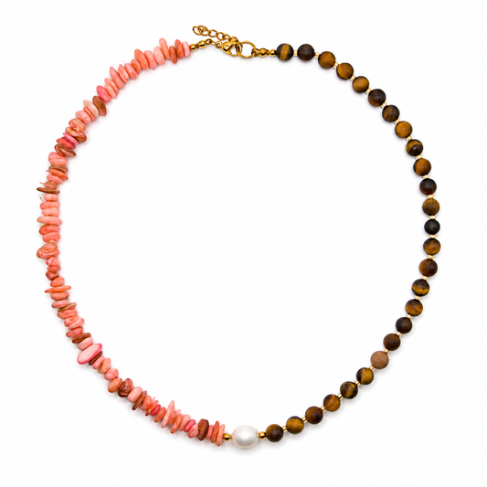 50/50 Ketting – Tijgeroog