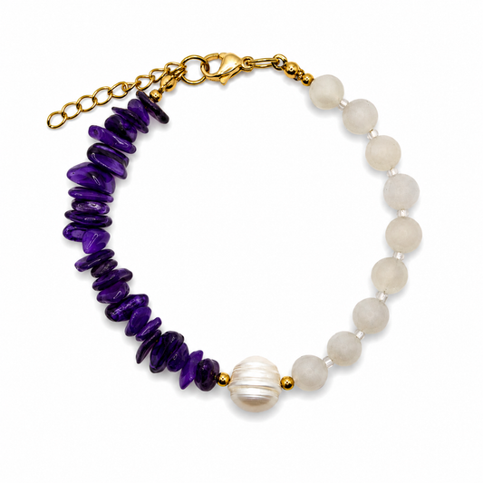 50/50 Armband – Maansteen