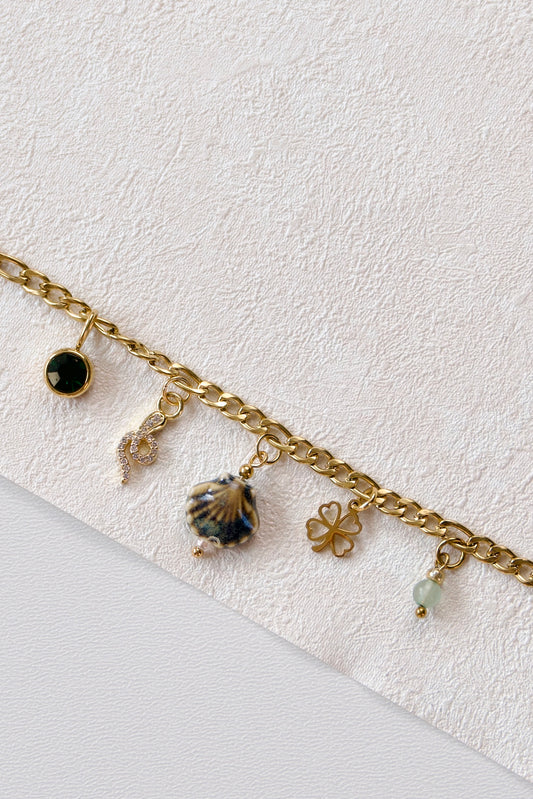Symbolen & Geboortesteen Bedelarmband