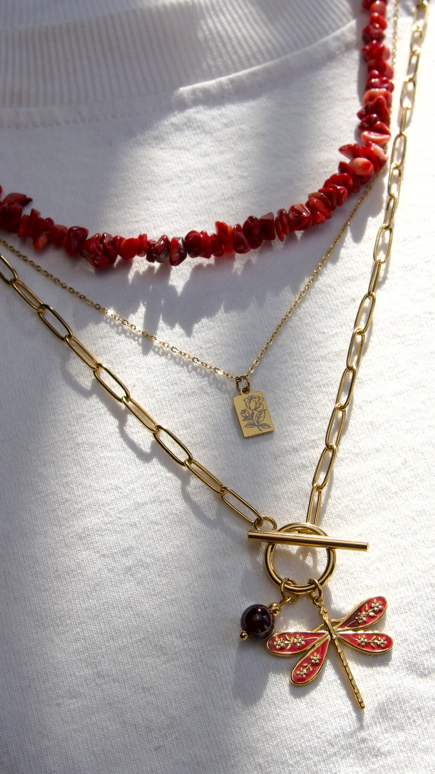 Ketting - Rood Koraal
