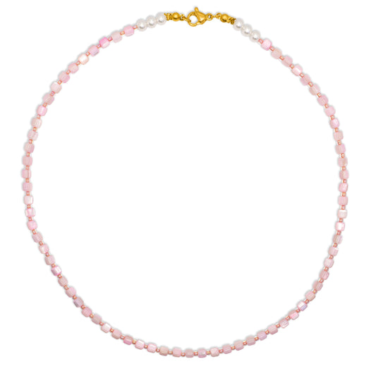 Schelp ketting - Roze