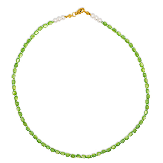 Schelp ketting - Groen