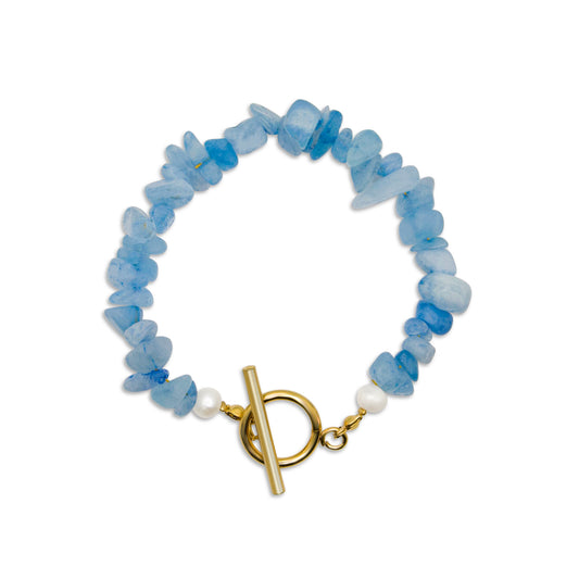 Edelsteen armband - Aquamarijn