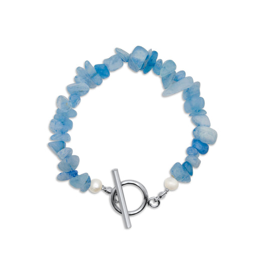 Edelsteen armband - Aquamarijn