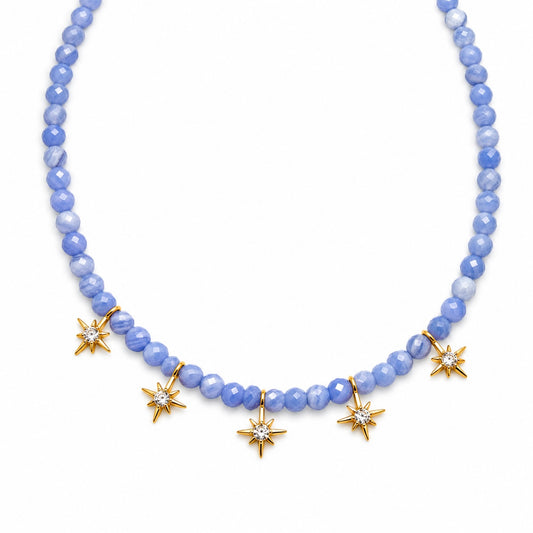 Shining gems - Blauwe lace agaat