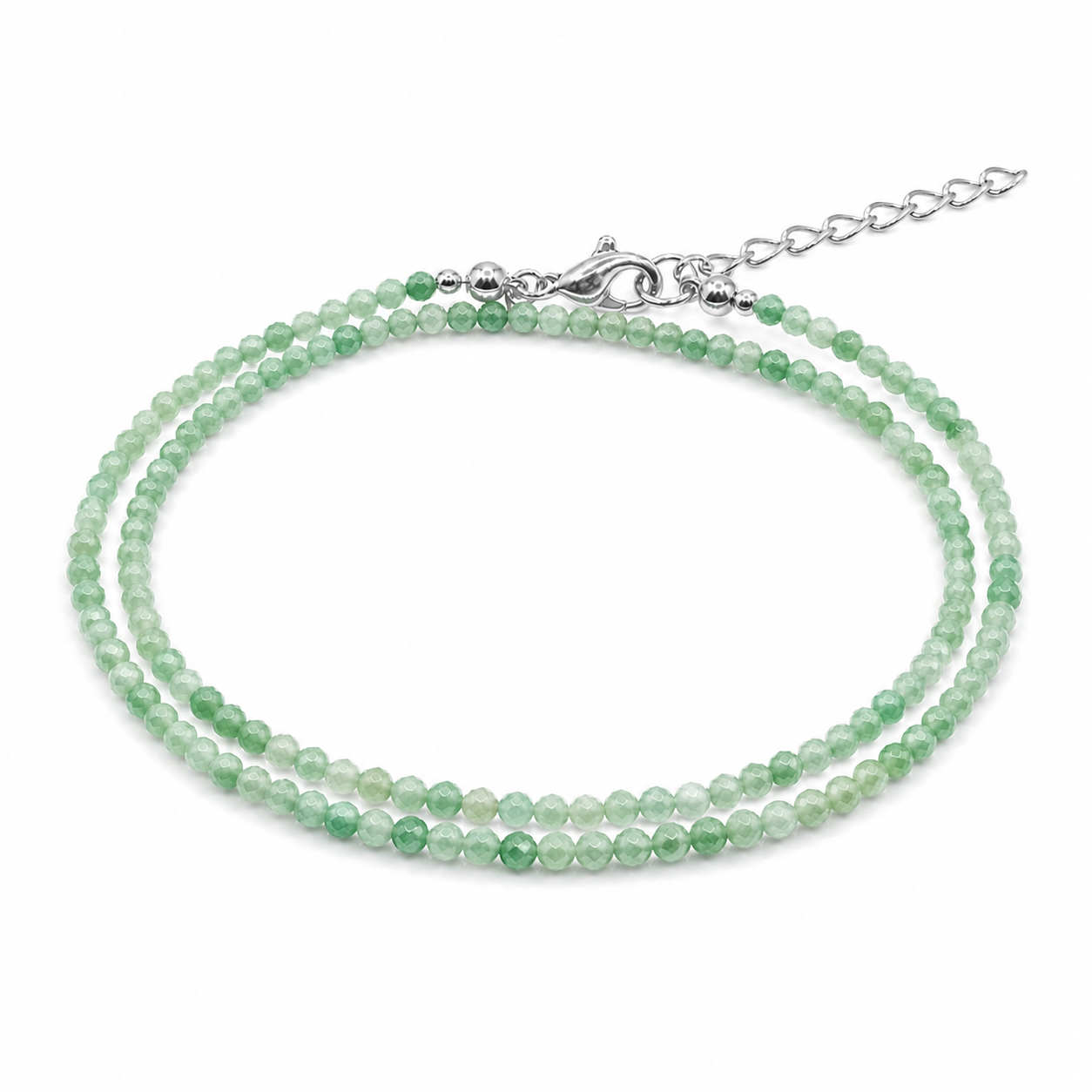 Dubbele edelsteen armband – Aventurijn