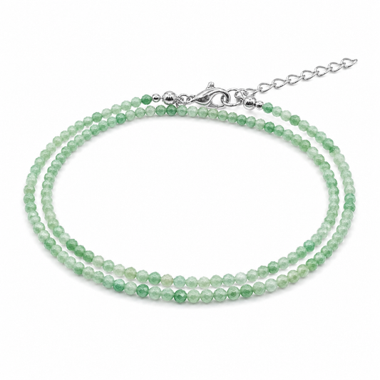 Dubbele edelsteen armband – Aventurijn
