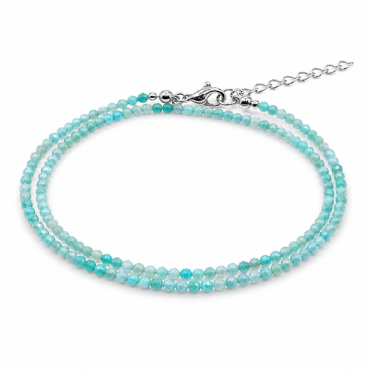 Dubbele edelsteen armband – Amazoniet