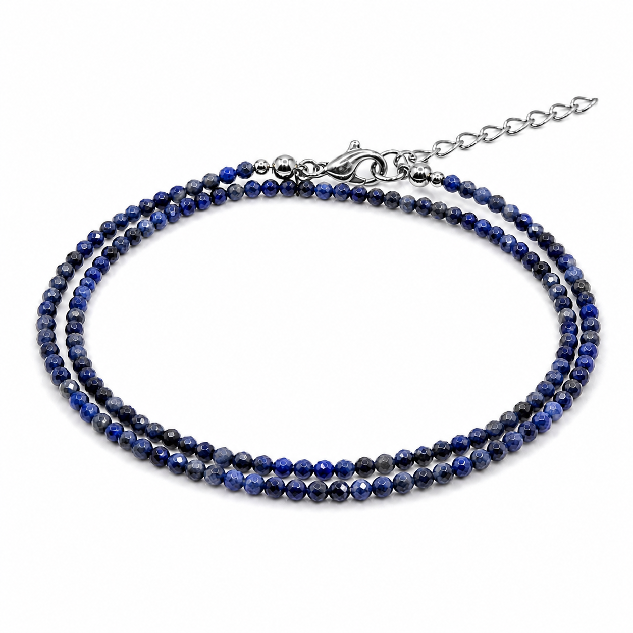 Dubbele edelsteen armband – Lapis Lazuli