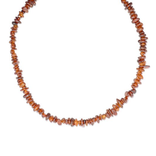 Bedelketting - Edelsteen - Granaat - Goud