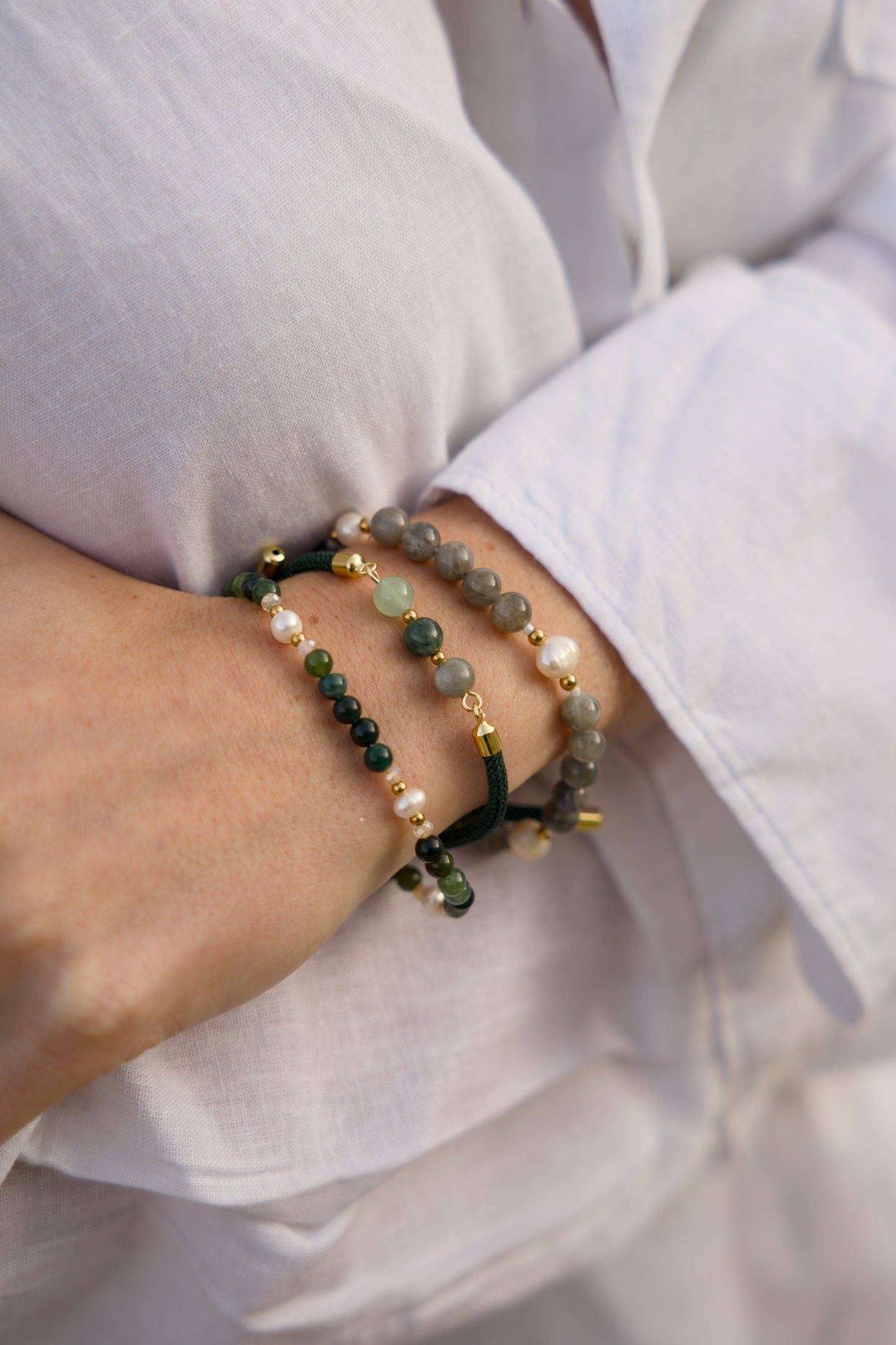 Edelsteen armband - Labradoriet