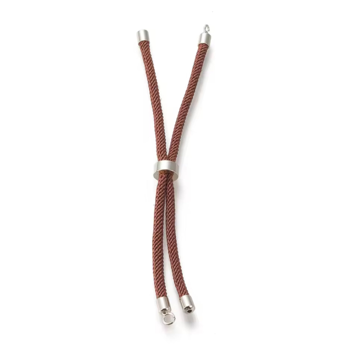 Armband - Coffee bruin - Zilver