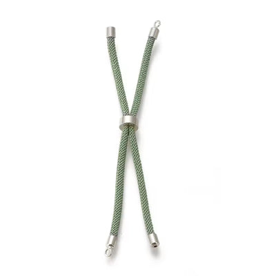 Armband - Mos groen - Zilver