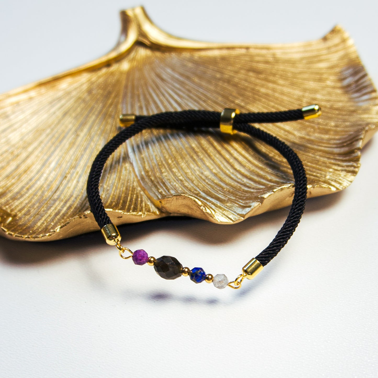 Custom - Edelsteen armband 2.0 - Goud