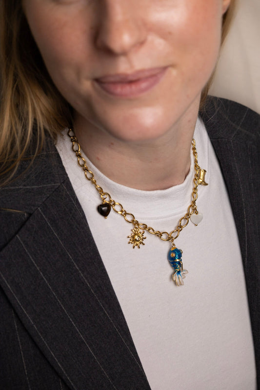 Bedelketting – Vis, Zon, Hart & Cowboy Laars