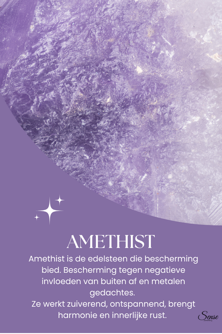 Edelsteen armband - Amethist