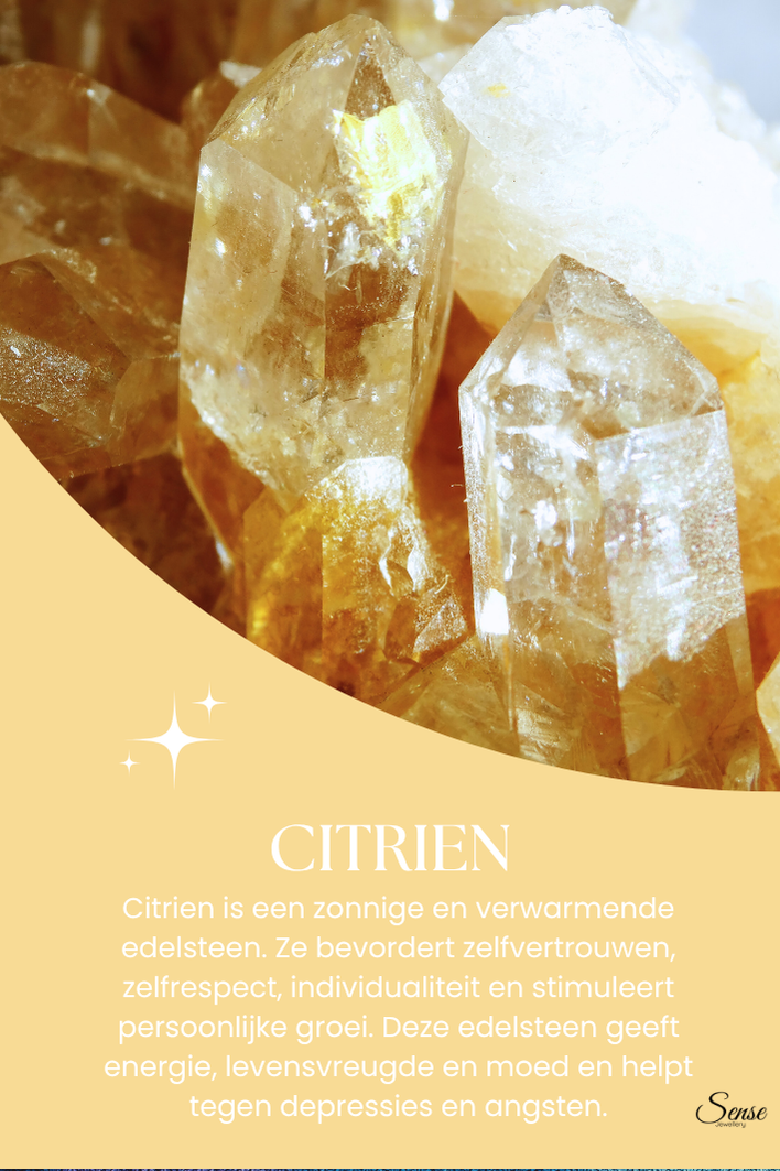 Edelsteen armband - Citrien