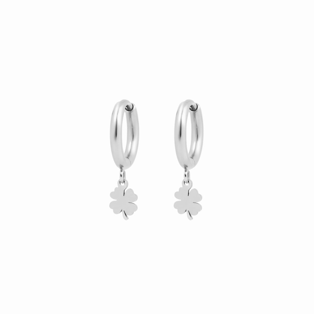 Symbolische Oorbellen – Klavertje 4