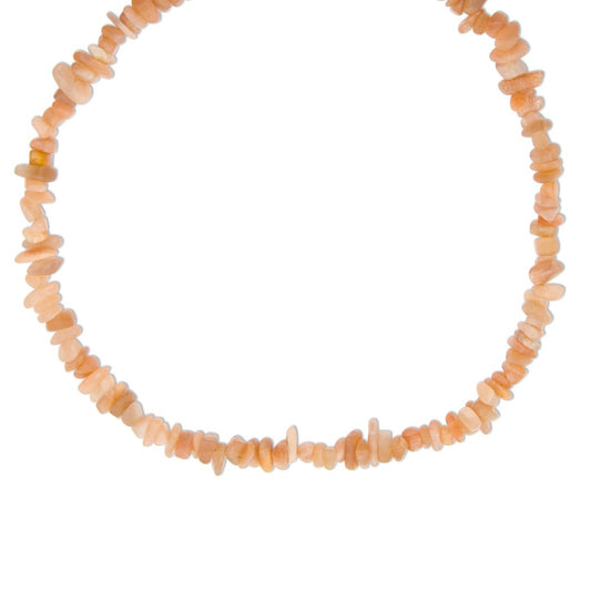 Bedelketting - Edelsteen - Zonnesteen - Goud